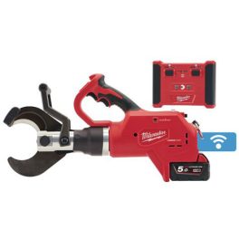   Milwaukee M18 HCC75R-502C akkus ONE-KEY™ FORCELOGIC™ szénkefe nélküli hidraulikus földalatti kábelvágó távvezérlővel (2 x 5.0 Ah Li-ion akkuval)