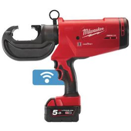   Milwaukee M18 HCCT109/42-522C akkus ONE-KEY™ FORCELOGIC™ szénkefe nélküli hidraulikus kábelkrimpelő (1 x 2.0 Ah és 1 x 5.0 Ah Li-ion akkuval)