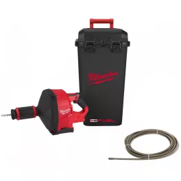   Milwaukee M18 FDCPF10-0C FUEL™ akkus szénkefe nélküli lefolyócső tisztító 10 mm-es spirális kábellel (akku és töltő nélkül)