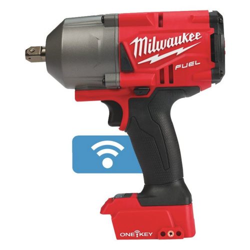 Milwaukee M18 ONEFHIWP12-0X akkus ONE-KEY™ FUEL™ nagy nyomatékú ütvecsavarozó ütközőcsappal, 1/2" négyszög meghajtással (akku és töltő nélkül)