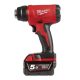 Milwaukee M18 BHG-502C akkus hőlégfúvó (2 x 5.0 Ah Li-ion akkuval)