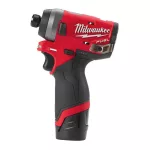 Milwaukee M12 FID-202X FUEL™ akkus szénkefe nélküli ütvecsavarozó 1/4" hatszög meghajtással (2 x 2.0 Ah Li-ion akkuval)