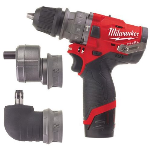 Milwaukee M12 FPDXKIT-202X FUEL™ akkus szénkefe nélküli levehető tokmányú ütvefúró-csavarozó (2 x 2.0 Ah Li-ion akkuval)