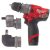 Milwaukee M12 FPDXKIT-202X FUEL™ akkus szénkefe nélküli levehető tokmányú ütvefúró-csavarozó (2 x 2.0 Ah Li-ion akkuval)