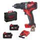 Milwaukee M18 BLPD2-502X akkus szénkefe nélküli ütvefúró-csavarozó (2 x 5.0 Ah Li-ion akkuval)