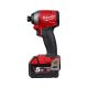 Milwaukee M18 BLID2-502X akkus szénkefe nélküli ütvecsavarozó 1/4" hatszög meghajtással (2 x 5.0 Ah Li-ion akkuval)