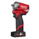 Milwaukee M12 FIW38-422X FUEL™ akkus szénkefe nélküli ütvecsavarozó 3/8" meghajtással (1 x 2.0 Ah és 1 x 4.0 Ah Li-ion akkuval)