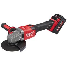   Milwaukee M18 FHSAG125XB-552X FUEL™ akkus RAPIDSTOP™ szénkefe nélküli sarokcsiszoló (2 x 5.5 Ah Li-ion akkuval)