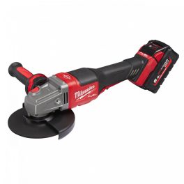   Milwaukee M18 FHSAG125XPDB-552X FUEL™ akkus RAPIDSTOP™ szénkefe nélküli sarokcsiszoló (2 x 5.5 Ah Li-ion akkuval)