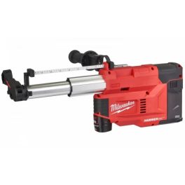   Milwaukee M12 UDEL-201B univerzális porelszívó fúrókalapácsokhoz (1 x 2.0 Ah Li-ion akkuval)