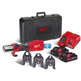   Milwaukee M18 ONEBLHPT-302C TH-SET akkus ONE-KEY™ FORCELOGIC™ szénkefe nélküli hidraulikus prés (2 x 3.0 Ah Li-ion akkuval)