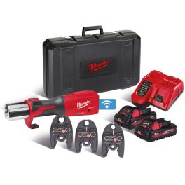   Milwaukee M18 ONEBLHPT-302C U-SET akkus ONE-KEY™ FORCELOGIC™ szénkefe nélküli hidraulikus prés (2 x 3.0 Ah Li-ion akkuval)