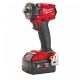 Milwaukee M18 FIW2P12-502X FUEL™ akkus szénkefe nélküli ütvecsavarozó ütközőcsappal, 1/2" négyszög meghajtással (2 x 5.0 Ah Li-ion akkuval)