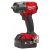 Milwaukee M18 FMTIW2F12-502X FUEL™ akkus közepes nyomatékú ütvecsavarozó biztosítógyűrűvel, 1/2" négyszög meghajtással (2 x 5.0 Ah Li-ion akkuval)