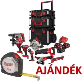   Milwaukee M18 FPP8B-553P FUEL™ erőcsomag + AJÁNDÉK fémházas mérőszalag