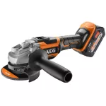 AEG BEWS 18-125 BL-502C Brushless akkus szénkefe nélküli sarokcsiszoló (2 x 5.0 Ah Li-ion akkuval)