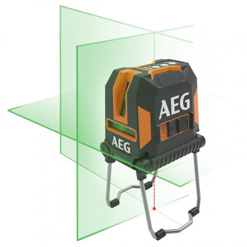 AEG CLG330-K 3-vonalas keresztvetítő lézer lehajtható lábakkal, zöld