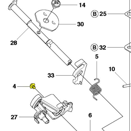 Husqvarna Karburátor Csavar Husqvarna 445 Mark II, 450 láncfűrészhez