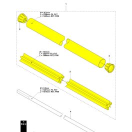 Husqvarna Cső kpl. Husqvarna 555RXT fűkaszához 