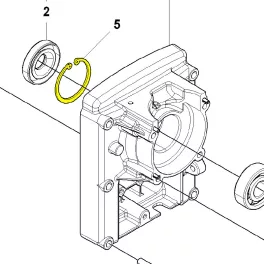 Husqvarna Zeegergyűrű Husqvarna 553RS fűkaszához 