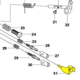   Husqvarna Tartóelem Husqvarna 357, 340, 350 láncfűrészhez 