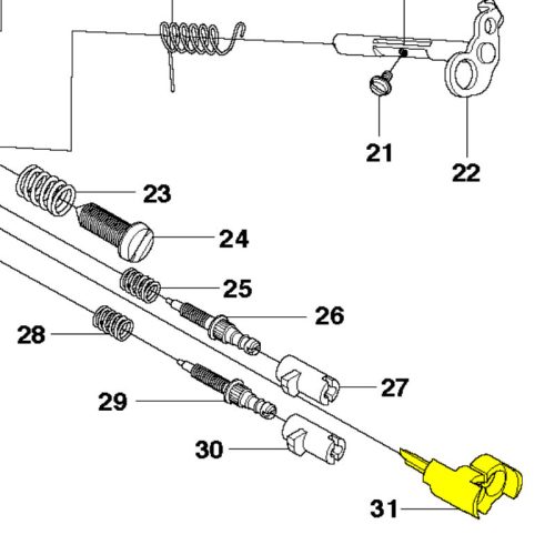 Husqvarna Tartóelem Husqvarna 357 láncfűrészhez 