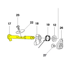   Husqvarna Légtengely  komplett - 135, 140, 435, 435e, 440 Mark II  láncfűrészhez