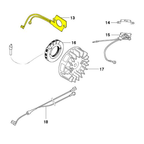 Husqvarna Fogantyú Fűtőlemez - 346 XP®, 353 láncfűrészhez 