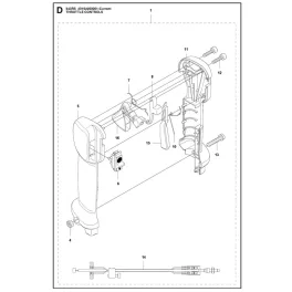 Husqvarna Gázkapcsoló kpl. Husqvarna 553RS fűkaszához 