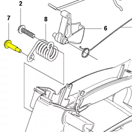 Husqvarna Csavar Husqvarna T435 láncfűrészhez
