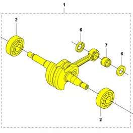 Husqvarna Főtengely kpl. Husqvarna T435 láncfűrészhez