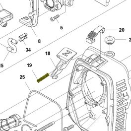 Husqvarna Rugó Husqvarna 345FR, 545FR, 545RX fűkaszához 