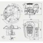 Husqvarna HS 123A Beépíhető motor