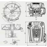 Husqvarna HS 166AE Beépíhető motor