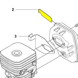 Husqvarna Kipufogó Szita Kpl 327P5X Magassági Ágvágóhoz