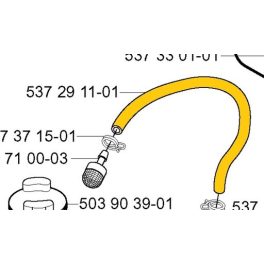 Husqvarna Olajcső 327P5X, 525P4S Magassági Ágvágóhoz