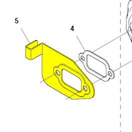   Husqvarna Kipufogó Hőterelő Husqvarna 135R, 535RX, 535RXT fűkaszához 