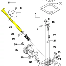   Husqvarna Tengely kpl. Husqvarna 576 XP® Auto Tune , 575XP láncfűrészhez