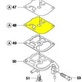   Husqvarna Membrán Husqvarna 555, 576XP , T540XP Mark II , 560XPG , 562XP , 560XP, 562XPG , 575XP láncfűrészhez