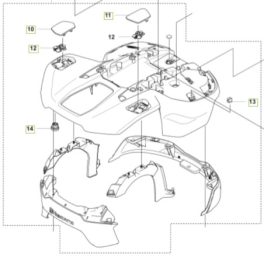 Husqvarna komplett burkolat 450X Nera Robotfűnyíróhoz