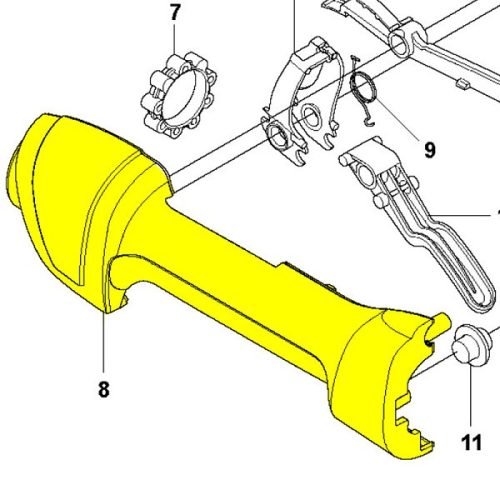 Husqvarna Markolat Fél 525PT5S, 525P4S Magassági Ágvágóhoz