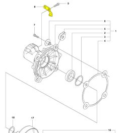 Husqvarna Rögzítőlemez Husqvarna 555RX fűkaszához 