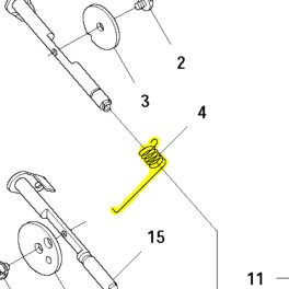   Husqvarna Hajszálrugó Husqvarna 135R, 535RX, 535RXT fűkaszához 