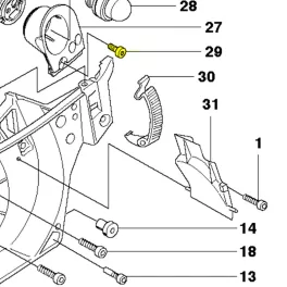 Husqvarna Csavar - 346 XP, 353 láncfűrészhez 