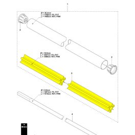 Husqvarna Csőtengely Husqvarna 555RXT fűkaszához 