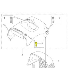 Husqvarna Csavar Husqvarna 555RXT fűkaszához 