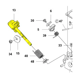   Husqvarna Tengely Husqvarna 545, 550XP, 550XPG láncfűrészhez