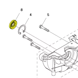   Husqvarna Főtengely Szimering (Lendkerék Oldal) Husqvarna 122R fűkaszához 