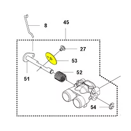   Husqvarna Szelep Husqvarna 545, 550XP, 550XPG láncfűrészhez
