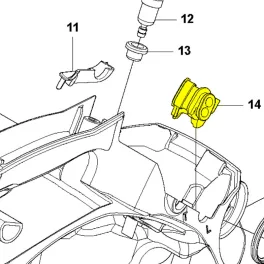 Husqvarna Vezető Husqvarna T435 láncfűrészhez